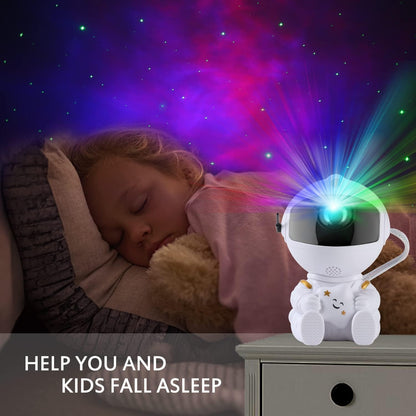 Astronaut Galaxy Sky Projector with 8 Nebula Modes 2 Star Modes, Remote Control 360° Rotation Adjustable Brightness Speed for Bedroom Ceiling Children Adults - magcubicvision.com