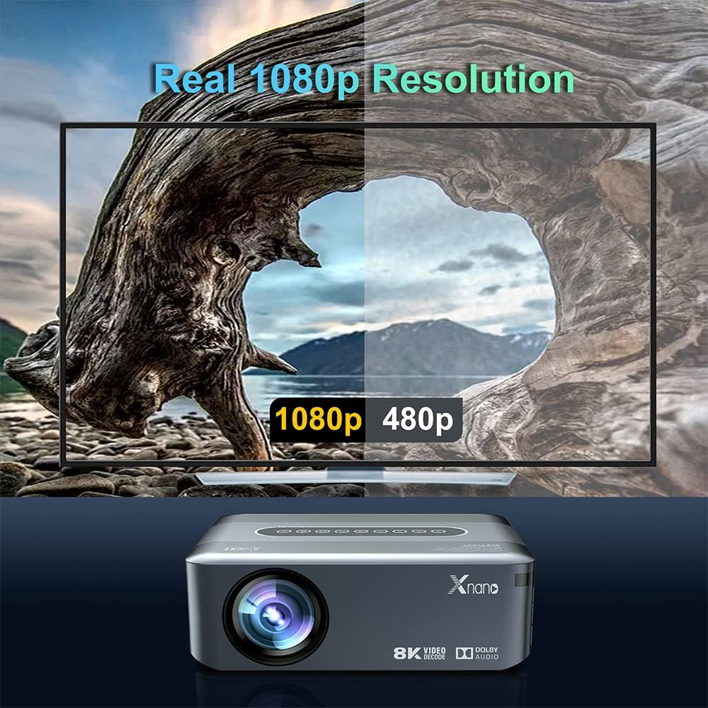 X1 8K 4K 1920*1080P Projector Amlogic T972 300ANSI Dual wifi BT5.0 HDR10+ Voice Control Portable Home Media Video - MAGCUBIC