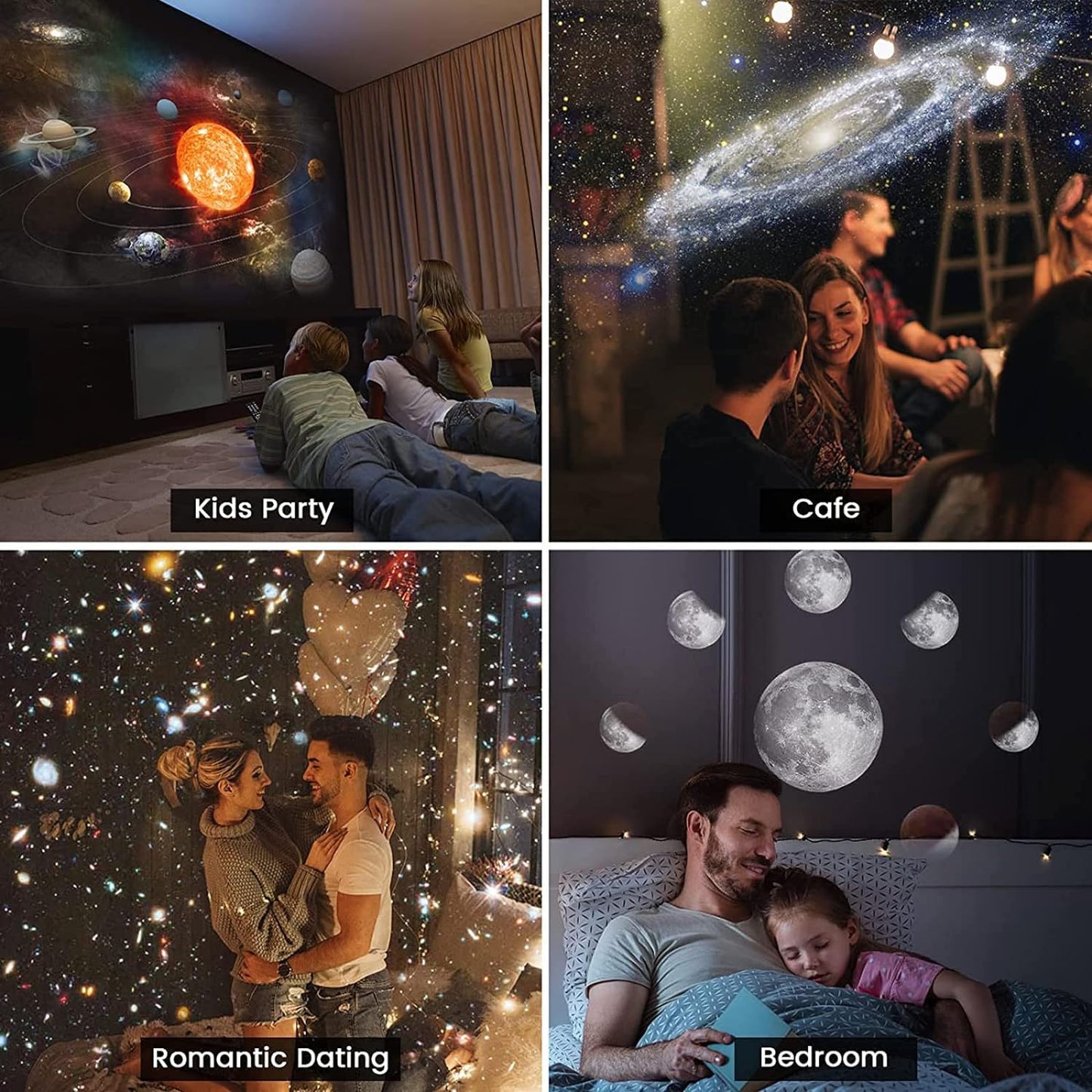 Galaxy Projector, 12 in 1 Planetarium Star Projector for Bedroom Decor,Rotating Nebula Projector Lamp,Timed Starry Night Light - MAGCUBIC