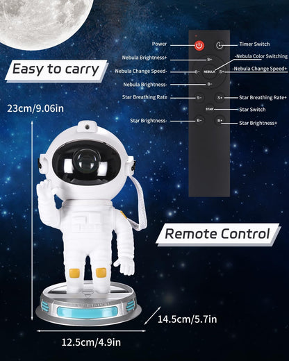 Astronaut Galaxy Star Projector Night Light for Kids with Timer and Remote Control Nebula Projector Lamp for Bedroom and Ceiling - magcubicvision.com