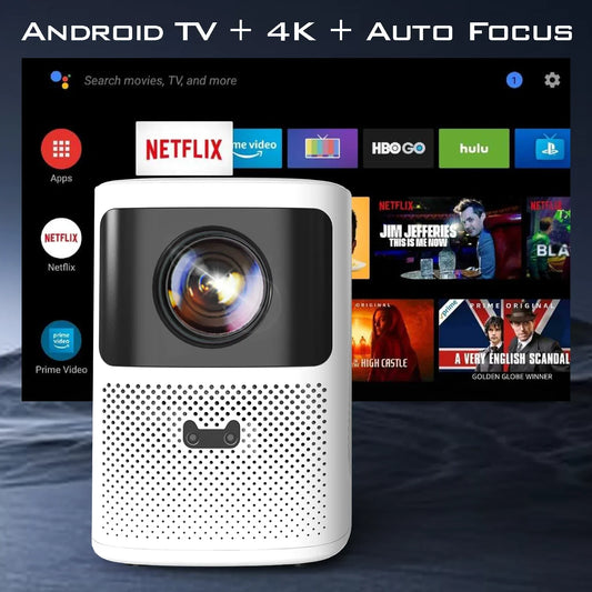 Magcubic P2 1080P Projector Android 4K Decoding 1000ANSI Auto Focus Intelligent Screen Alignment WiFi 6 Bluetooth Video Home Projector