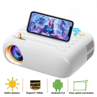 T3 Mini Projector 5500Lumens 1920*1080P LED WiFi Projector Video Movie Beamer for Home Theater Projectors - MAGCUBIC PROJECTORS