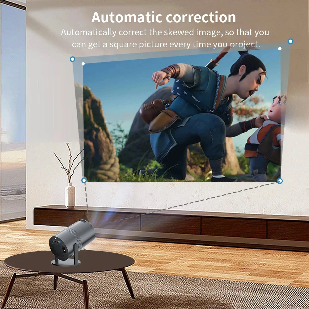 P300 Mini Projector 4K Android11 WiFi 180° Rotatable Smart TV 720P Cinema Portable Outdoor Compatible with SAMSUNG XiaoMi Iphone Proyector for 1080P 8K Movie - Magcubic Projector