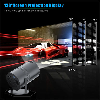 P300 Mini Projector 4K Android11 WiFi 180° Rotatable Smart TV 720P Cinema Portable Outdoor Compatible with SAMSUNG XiaoMi Iphone Proyector for 1080P 8K Movie - Magcubic Projector