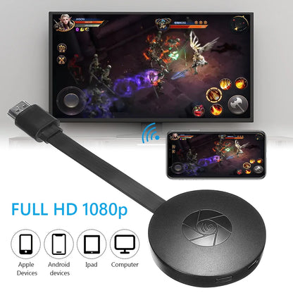 G2 Miracast TV Dongle Wifi Wireless TV Stick Supoort HDMI-Compatible 1080P HD Mirror Screen Display Adapter For IOS Android